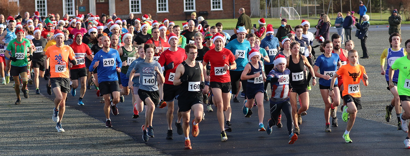 Runners taking part in the Stutton & Holbrook Fun Race